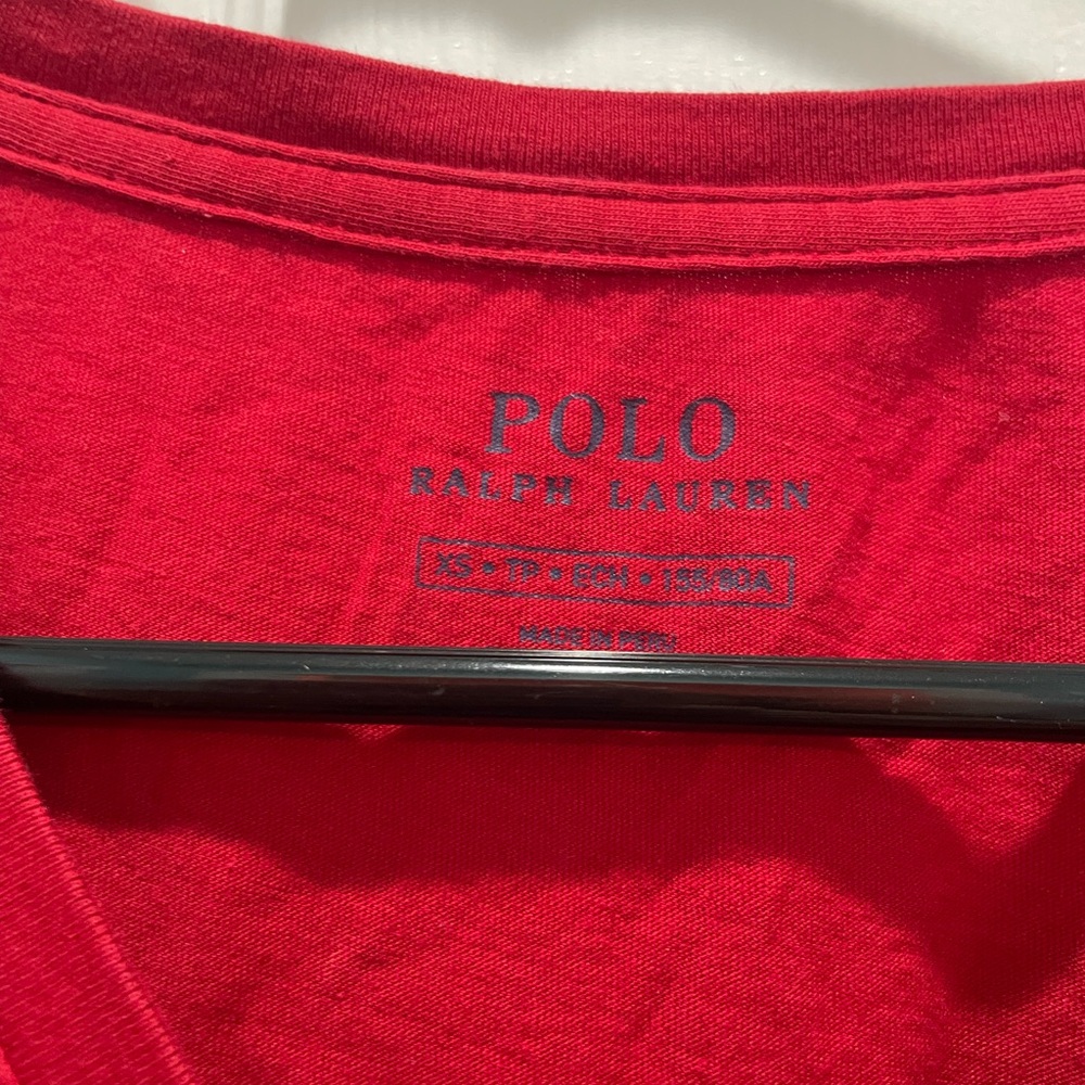 Hardly Worn Polo Ralph XS Lauren V-neck Short Sleeve T-Shirt - Picture 7 of 8